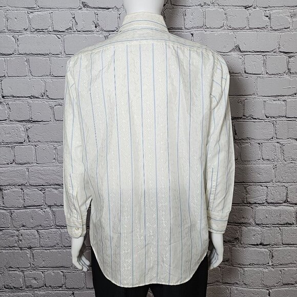 Enro Vintage Striped Button Down Shirt, Men's XL - Picture 4 of 12